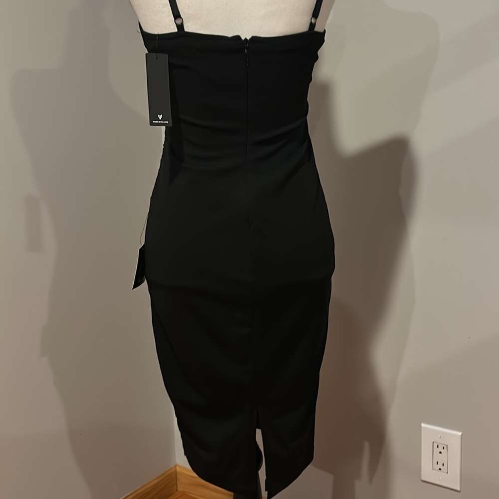 Lulu's Black Lace See Through Bodycon Dress - Picture 5 of 10
